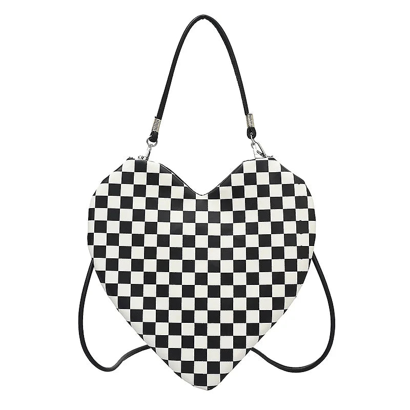 PU Lady Heart Shaped Handbag Lolita Shoulder Bag