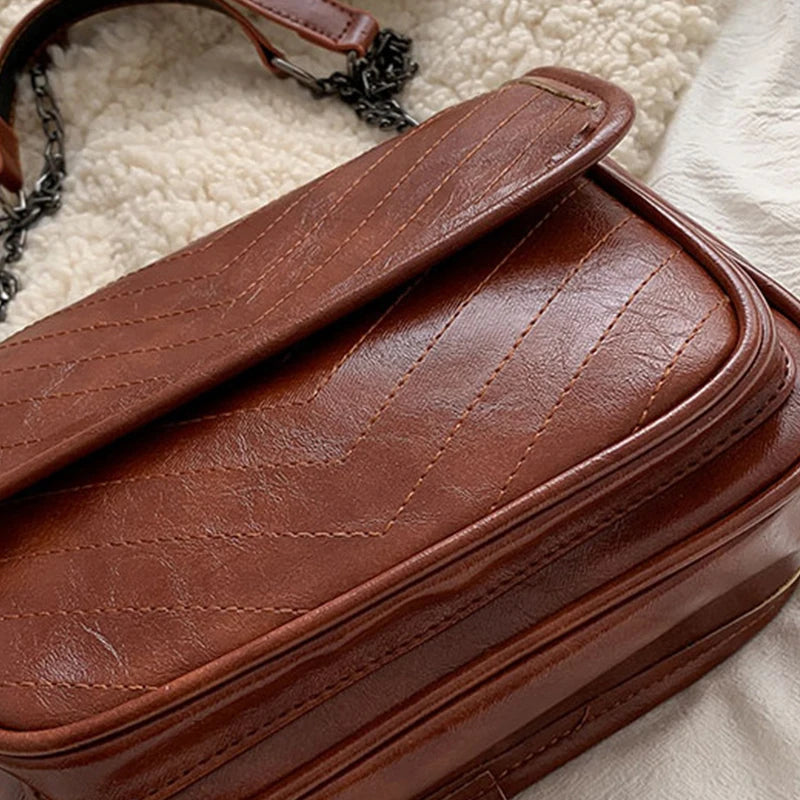 PU Leather Shoulder Phone Clutches Chain Crossbody Handbags