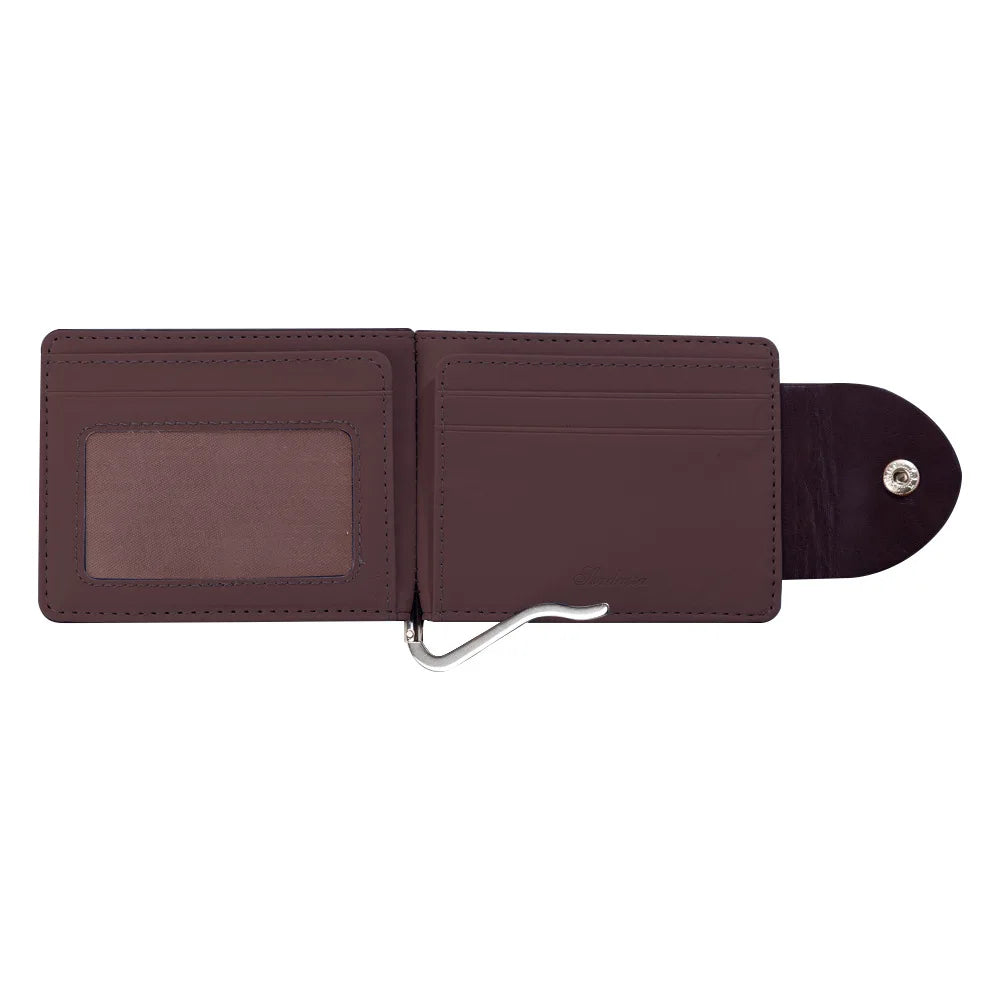Men's Buckle Banknote Wallet Short PU Leather Clutch Purse