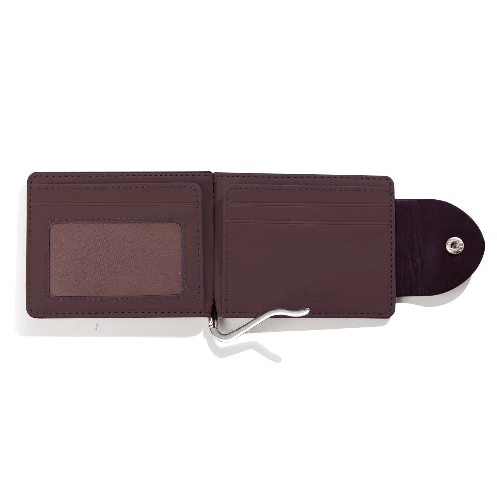Men's Buckle Banknote Wallet Short PU Leather Clutch Purse