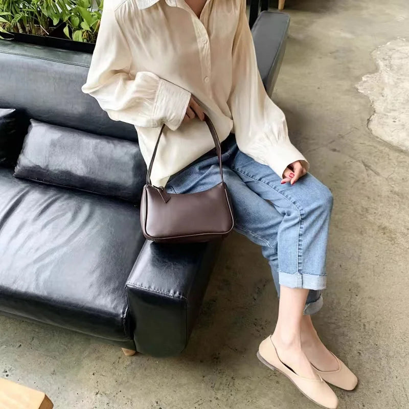 PU Leather Women's Handbags Armpit Shoulder Bag
