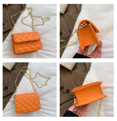 Embroidered Flap Bag Beaded Shoulder Mini Handbag for Women
