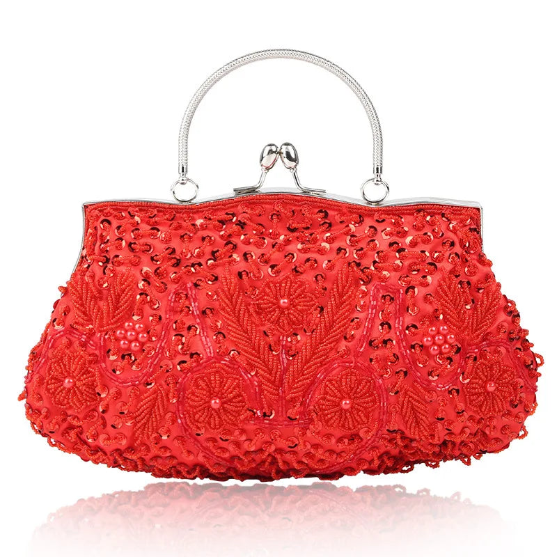 PU Leather Women Casual Clutch Shoulder Bag Tote Sequins Diamond Messenger Bag