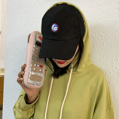 Retro Phone Cartoon Handbag for Women Mini Clutch Female Party Purse
