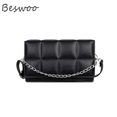 Plaid Embossed Women's Shoulder Crossbody Bag Chain Square Bags
