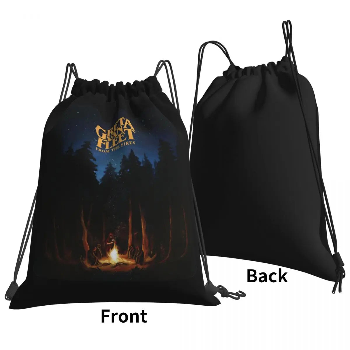 Greta Van Fleet From The Fires Gym Bag Portable Backpack