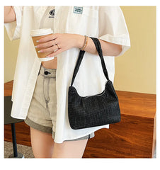 Bright Diamond Shoulder Bag for Women Casual Underarm Handbag