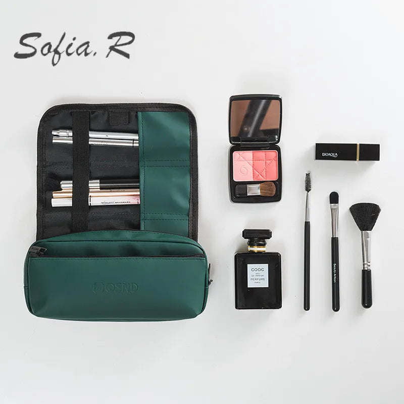 Portable Multi-layer Cosmetic Bag for Travel Toiletries