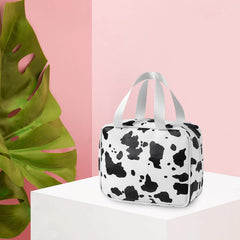 Large Capacity Waterproof Travel Cosmetics Bag Cow Pattern Tote for Women