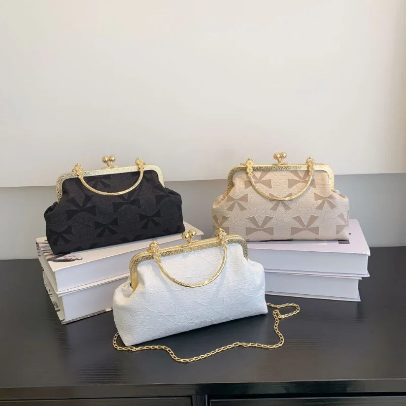 Canvas Crossbody Bag Chain Shoulder Tote Women's Handbag