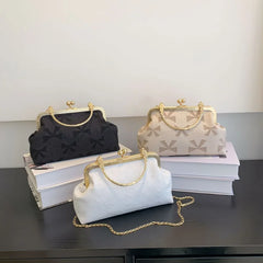Canvas Crossbody Bag Chain Shoulder Tote Women's Handbag