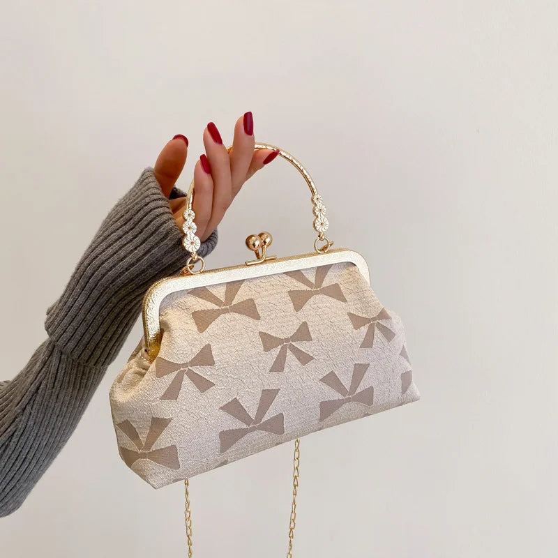 Canvas Crossbody Bag Chain Shoulder Tote Women's Handbag