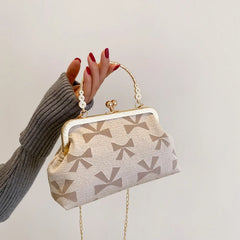 Canvas Crossbody Bag Chain Shoulder Tote Women's Handbag