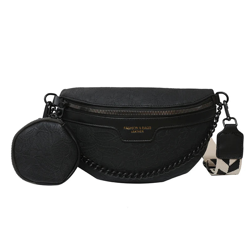 Women's Waist Bag Casual Chest Purses Canvas Waterproof Fanny Pack