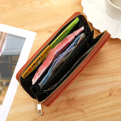 Women's Long Zippered Handbag Wallet