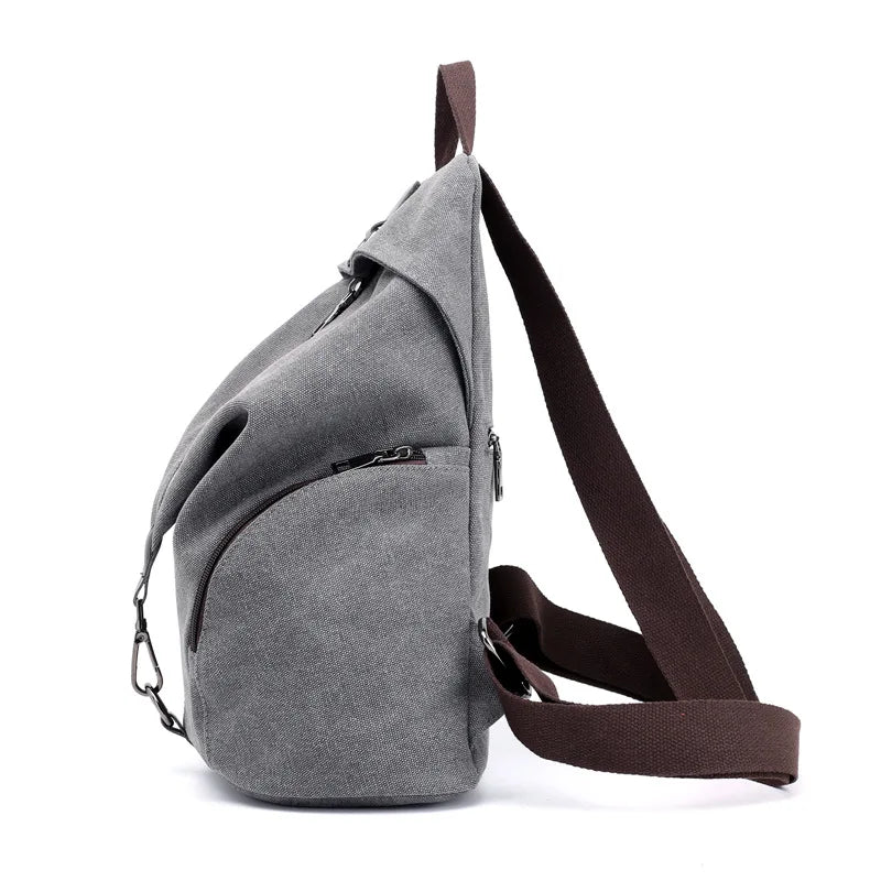 Winter Canvas Casual College Backpack