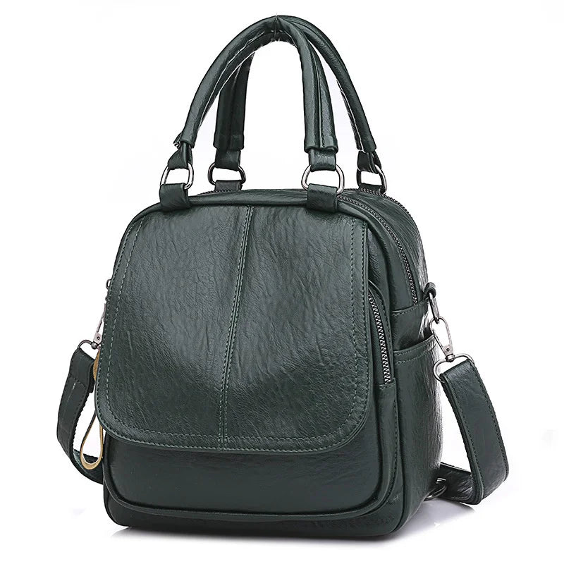 PU College Style Backpack & Handbag Women