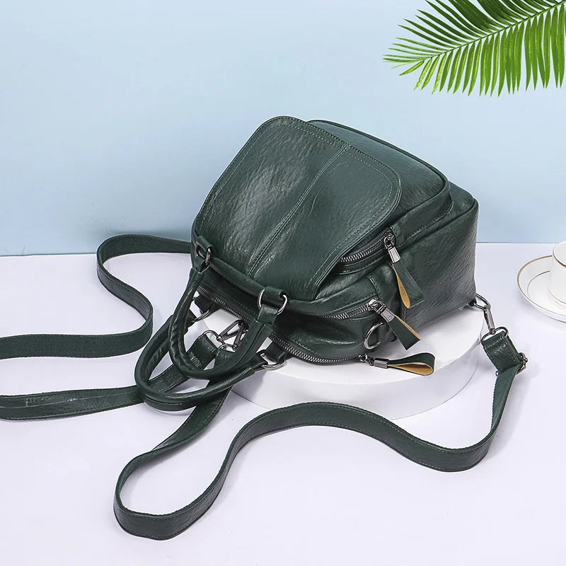 PU College Style Backpack & Handbag Women