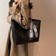 Literature Style Pu Shoulder Bag for College Students