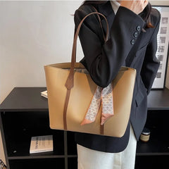 Literature Style Pu Shoulder Bag for College Students