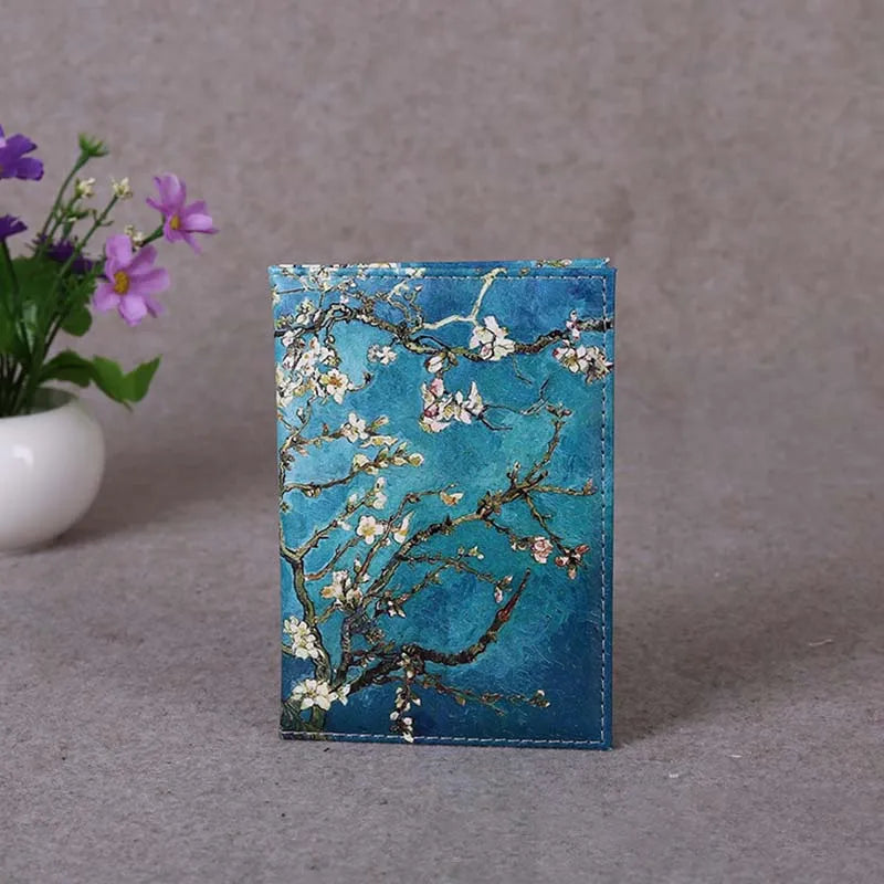Starry Sky Passport Cover Travel Wallet Case