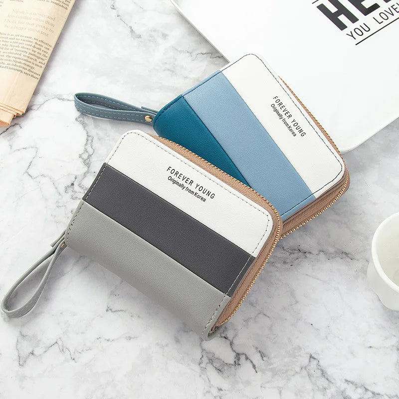 Small Fresh Zipper Wallet Multi-card Large Capacity Bag