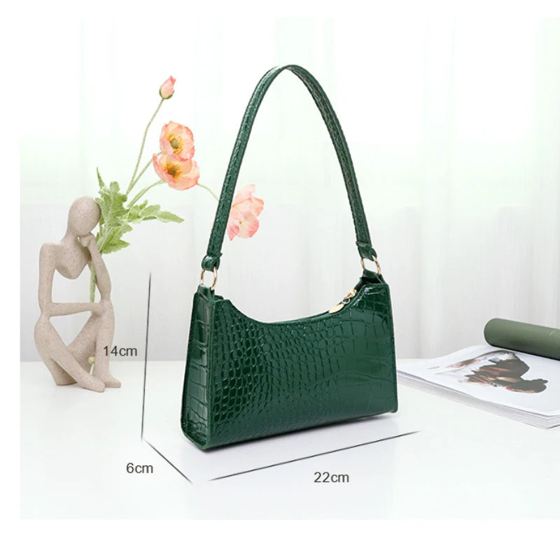 Crocodile Pattern Totes Shoulder Bag for Women
