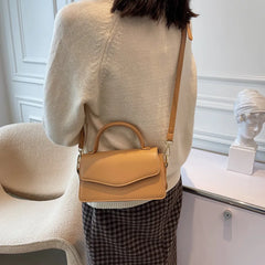 Retro Ladies Pu Leather Diagonal Bag All-match Shoulder Bags