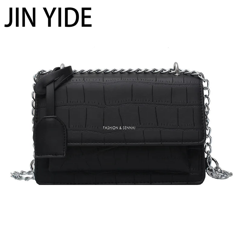 Retro Chain Bag Ladies Messenger Bags for Women Solid Female Bag