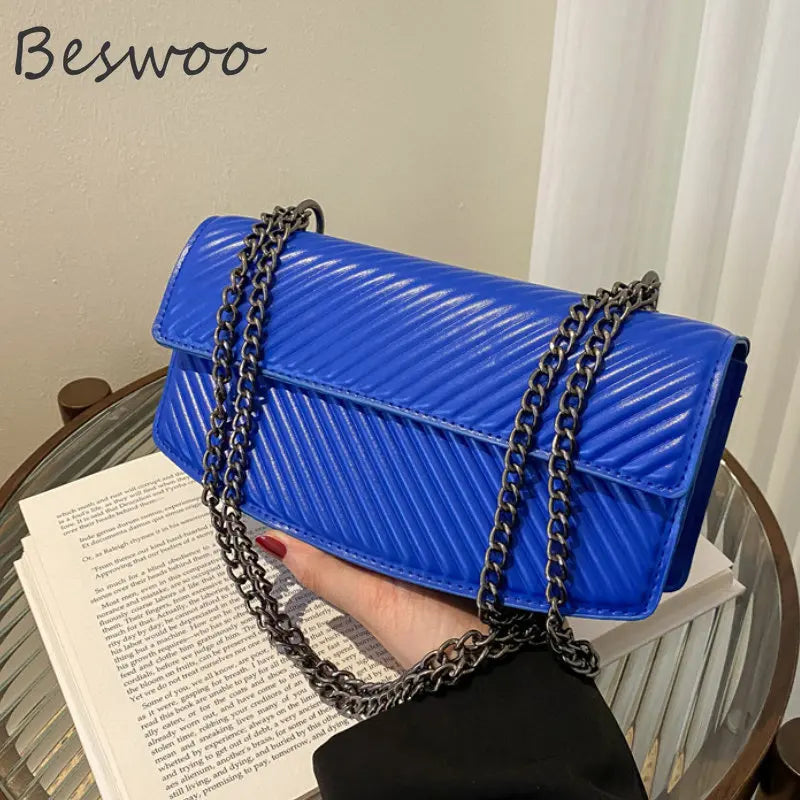 Y2K Retro Chain Shoulder Bag Messenger Bag for Women Handbags