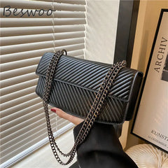 Y2K Retro Chain Shoulder Bag Messenger Bag for Women Handbags