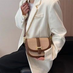Retro Pu Leather Stone Pattern Shoulder Crossbody Bags For Women
