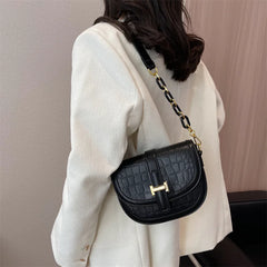 Retro Pu Leather Stone Pattern Shoulder Crossbody Bags For Women
