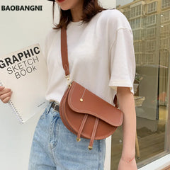 Retro Small Bag Female PU Leather Crossbody Bag Shoulder Messenger Bag