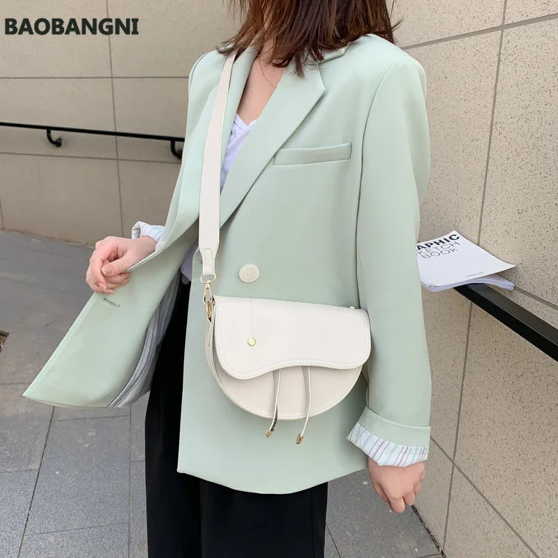 Retro Small Bag Female PU Leather Crossbody Bag Shoulder Messenger Bag