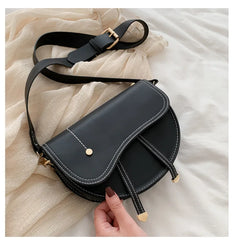 Retro Small Bag Female PU Leather Crossbody Bag Shoulder Messenger Bag