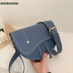 Retro Small Bag Female PU Leather Crossbody Bag Shoulder Messenger Bag
