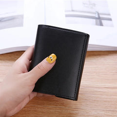 Metal Heart-shaped Short Wallet for Women