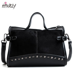 Leopard Leather Handbag Tote Vintage High Shopping Bag Shoulder Bag