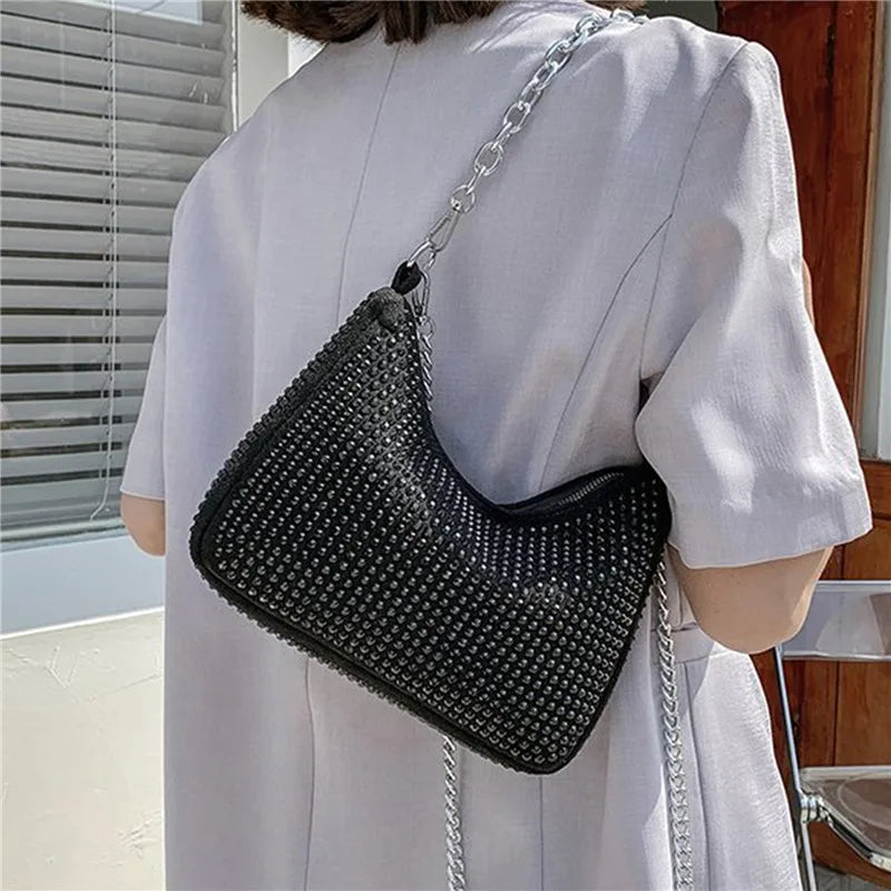 Rhinestone Handbag Diamonds Shoulder Bag Purse Crossbody Bag