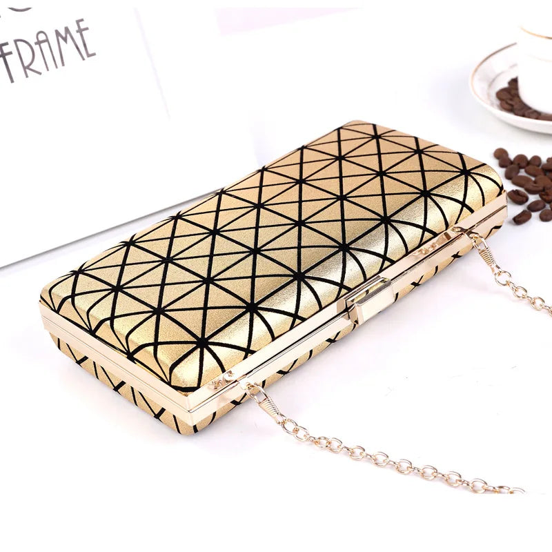 Small Rhombic Chain Evening Bag Shoulder Messenger Bag
