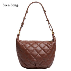 Plaid Retro Handbags Rhombus Single Shoulder Bag