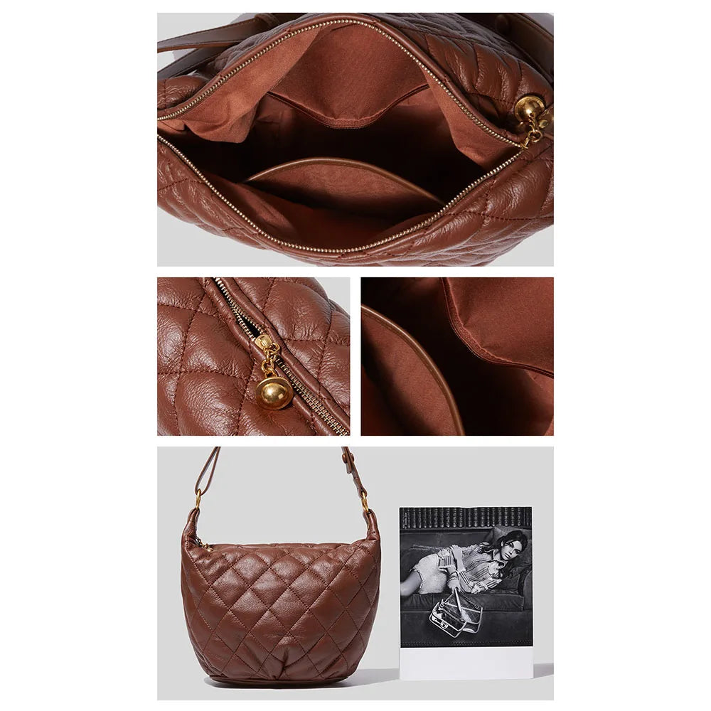 Plaid Retro Handbags Rhombus Single Shoulder Bag
