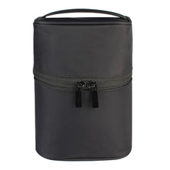 Round Women Cosmetic Bag Makeup Case Beautician Toiletry Kit