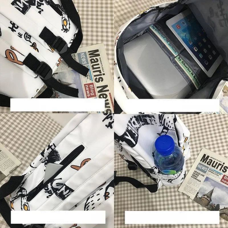 Boys Schoolbag Ins Tide High School Students Backpack Men