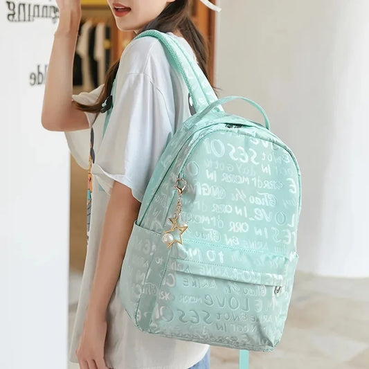 Wild Forest College Style High School Student Schoolbag