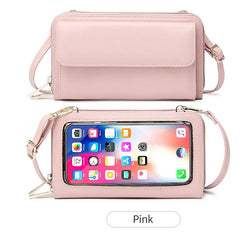 Women's PU Leather Crossbody Bag with Anti-Theft Shoulder Strap