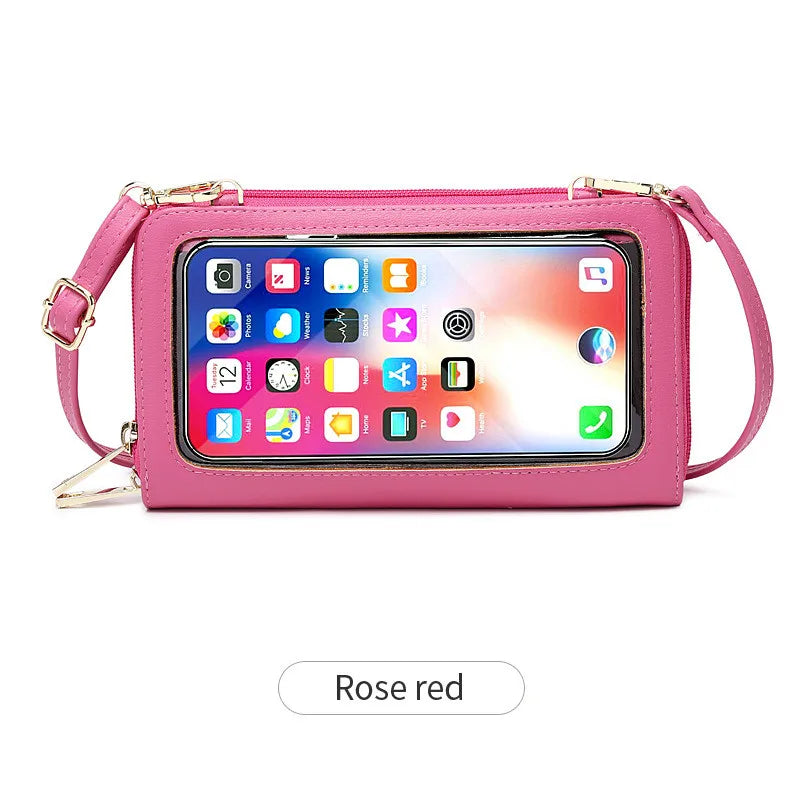 Women's PU Leather Crossbody Bag with Anti-Theft Shoulder Strap