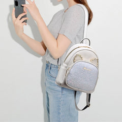 Sequin Women Backpack Rhinestone Lovely Cat School Bags