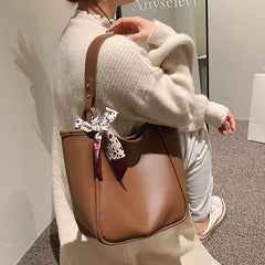 Retro Soft Leather Tote Bag Shoulder Bag for Women